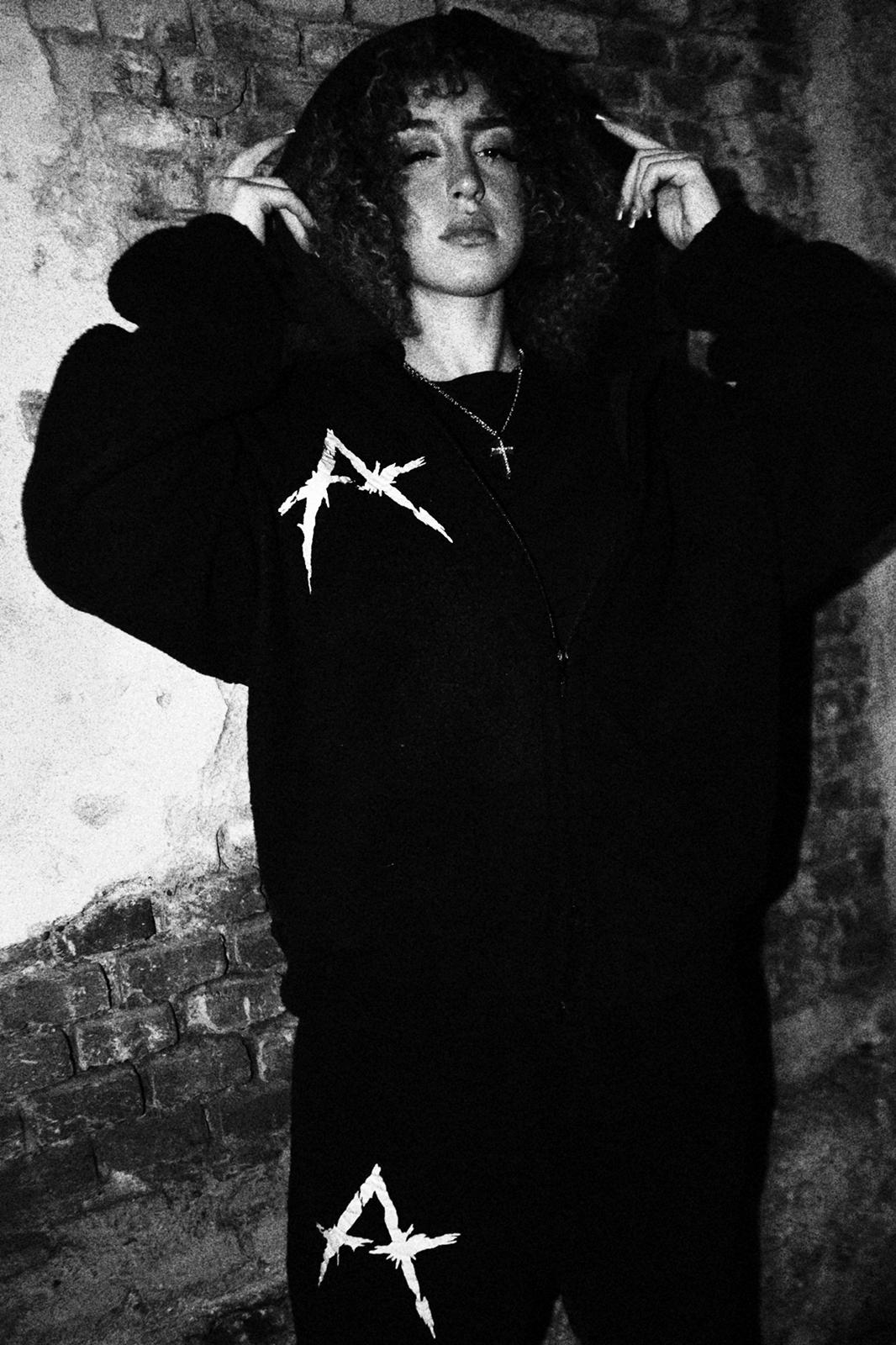 HOODIE ZIP CROP OVRSZ