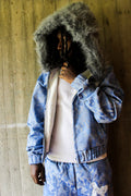 AP HOODIE CAMO DENIM