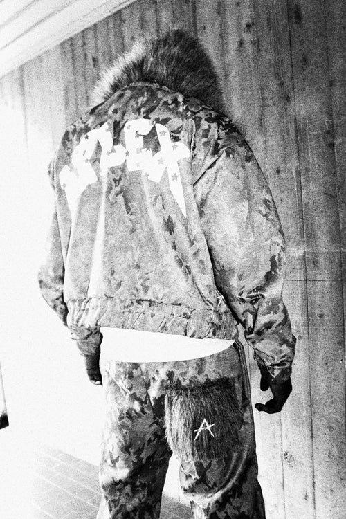 AP HOODIE CAMO DENIM