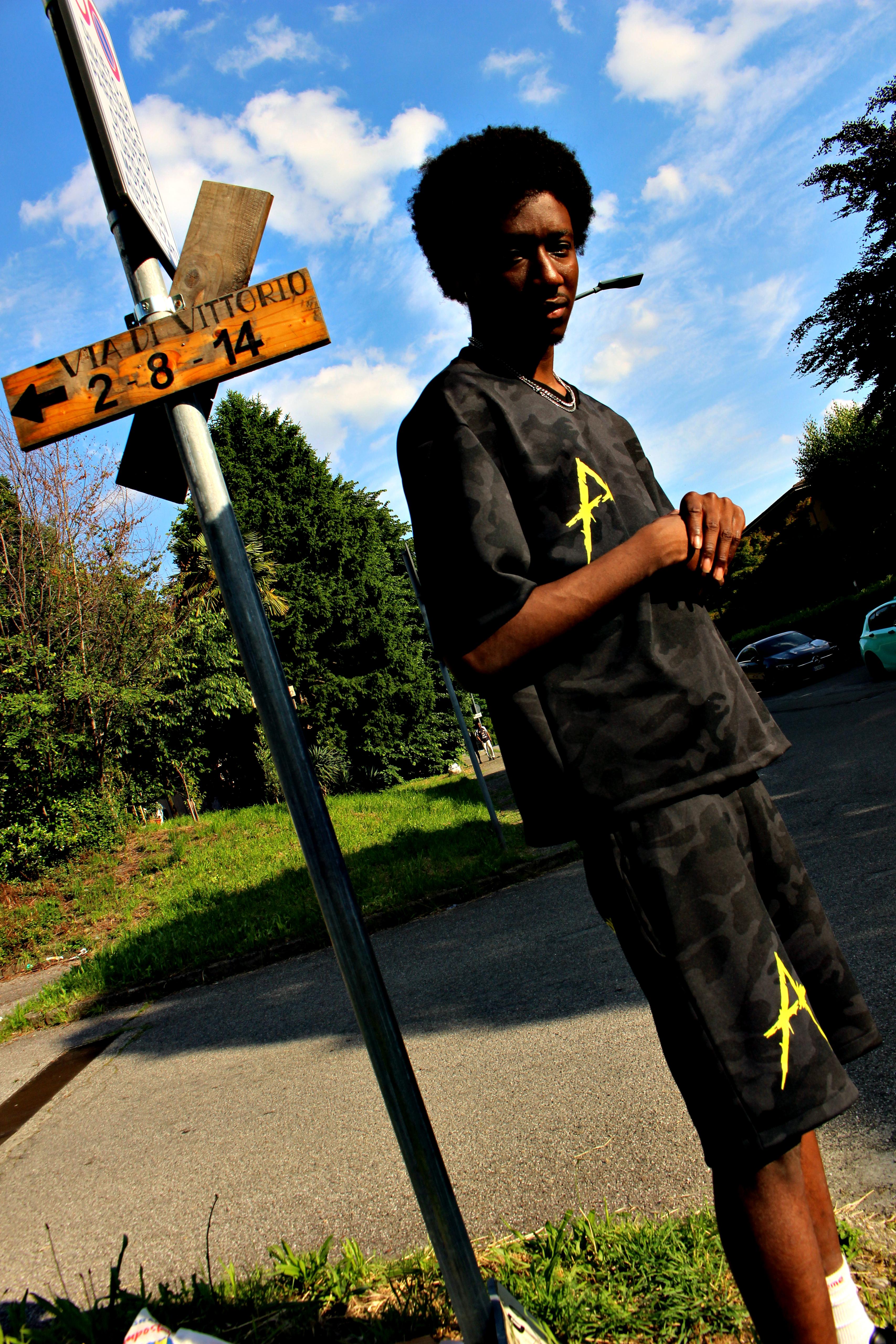 T-SHIRT AP CAMO BLACK.